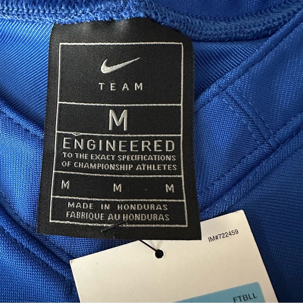 Men’s Nike Football Practice Blank Performance Jersey Blue CI3767-494 Size M - Picture 4 of 5